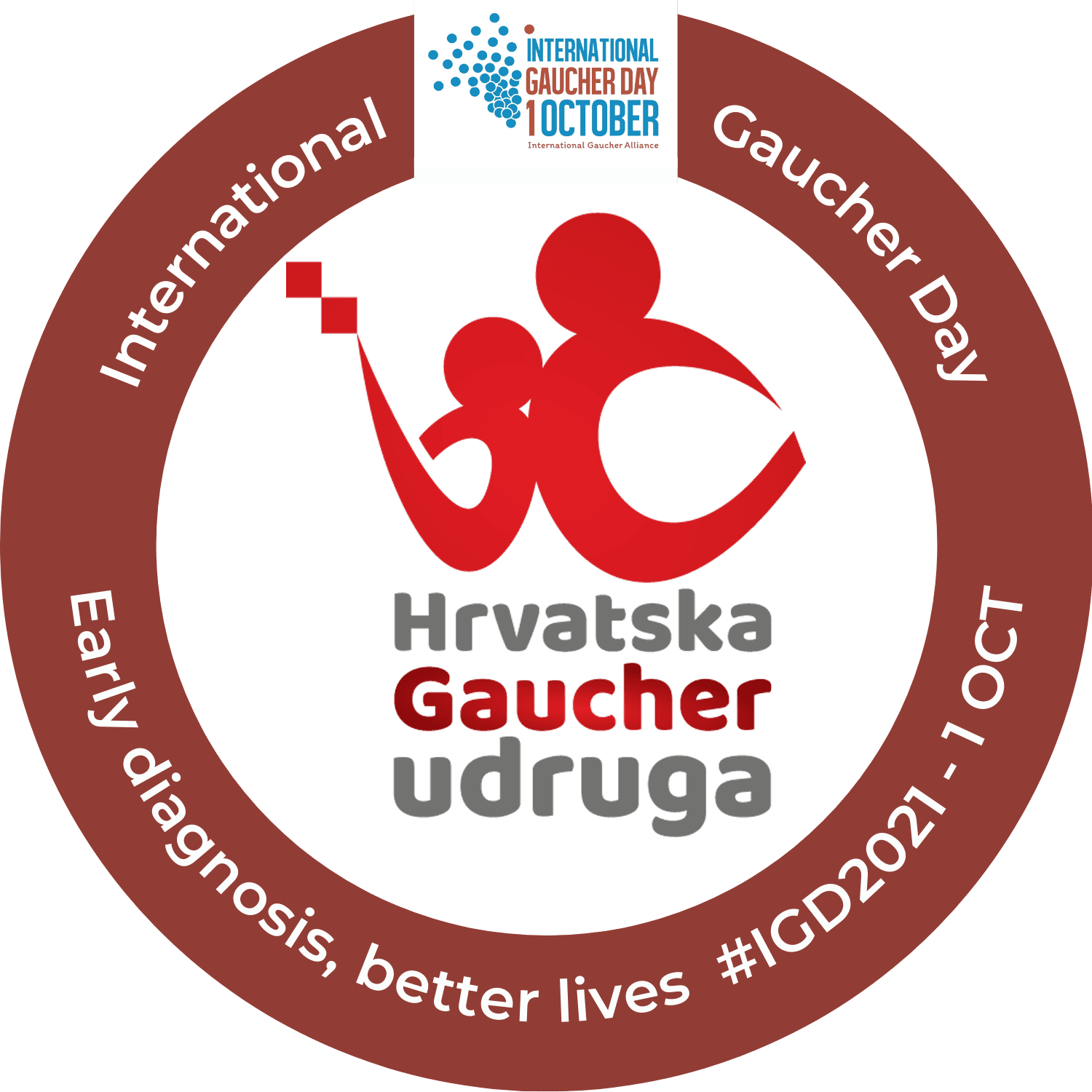 Hrvatska Gaucher Udruga logo